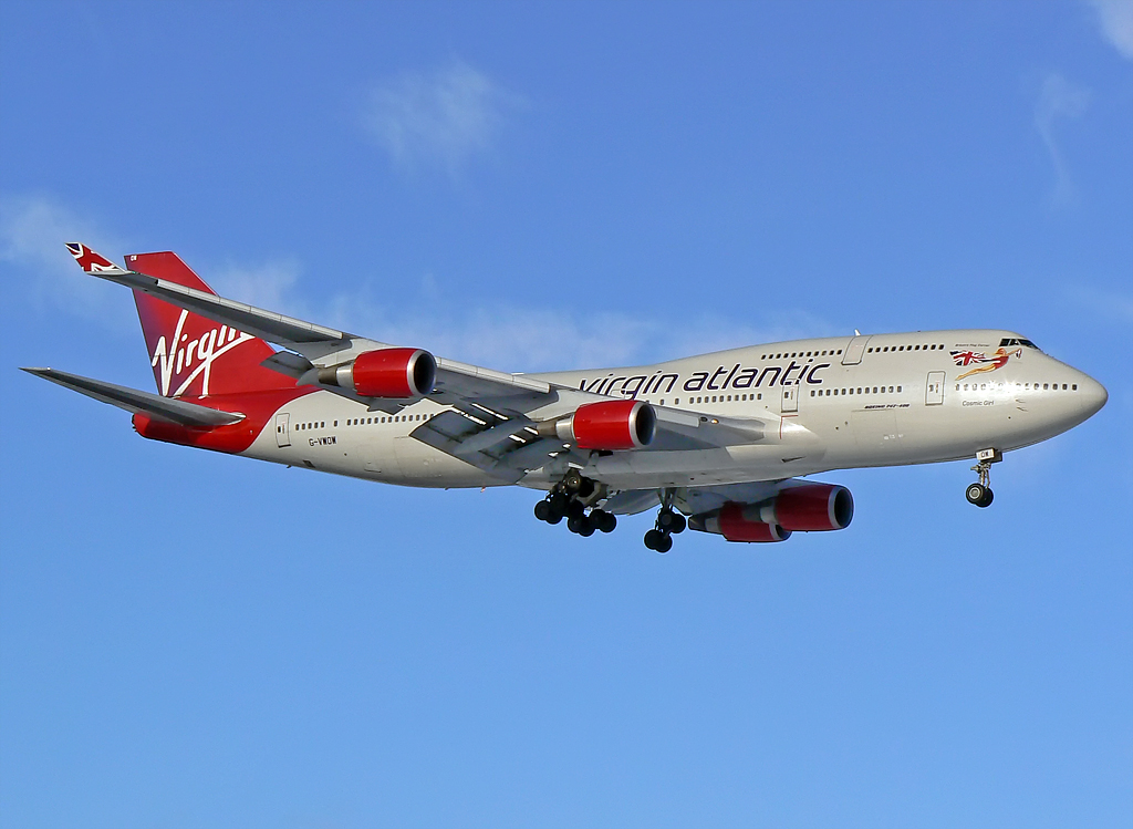 Virgin Atlantic Boeing 747-41R G-VWOW "Cosmic Girl"