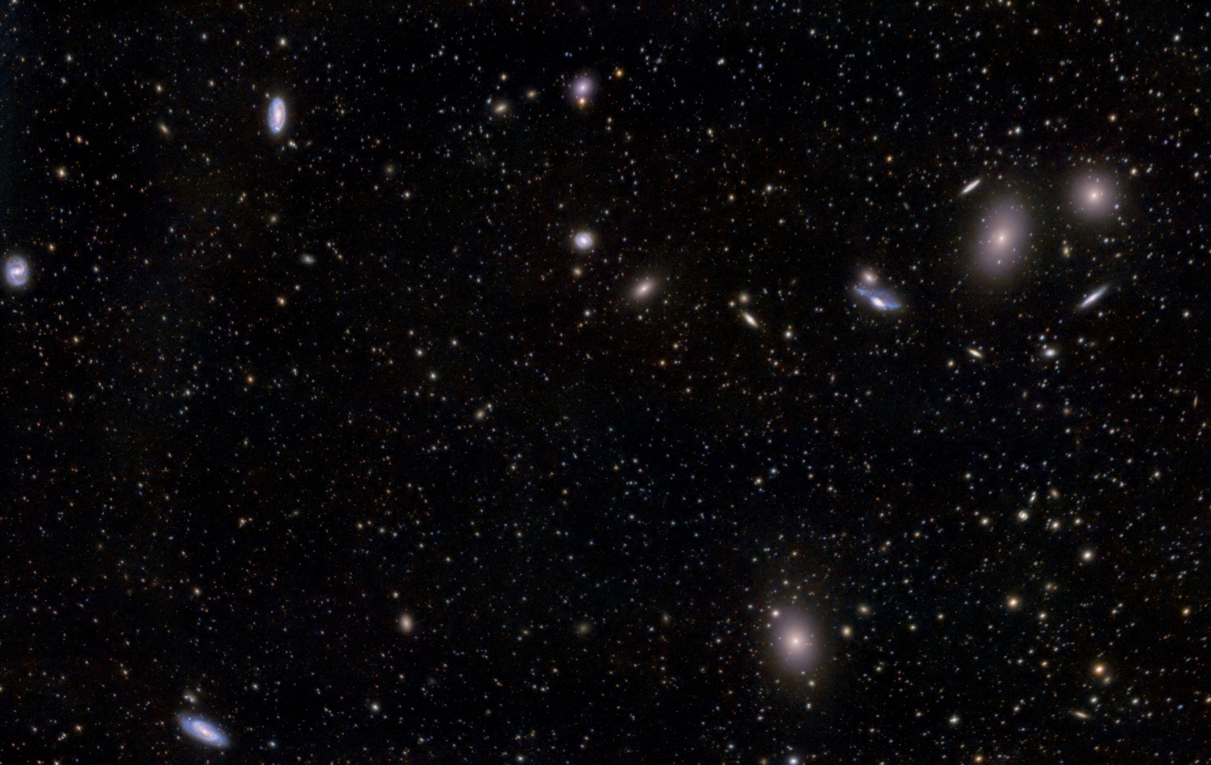 Virgo Galaxienhaufen - Markarians Kette