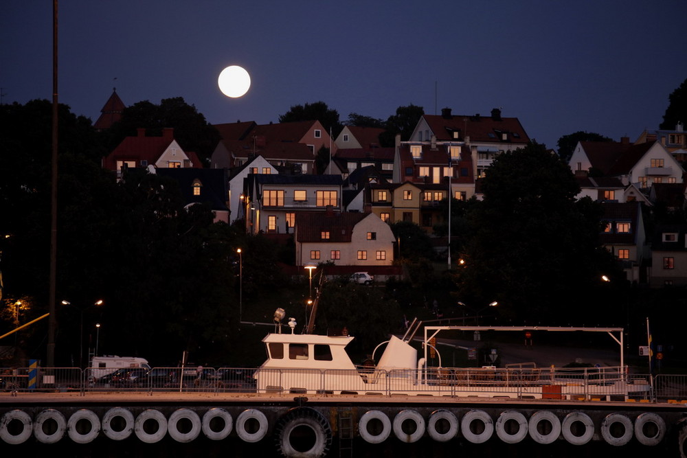 Visby bei Vollmond