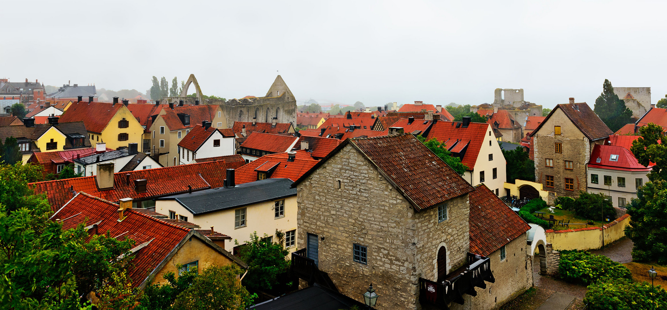 Visby im Regen