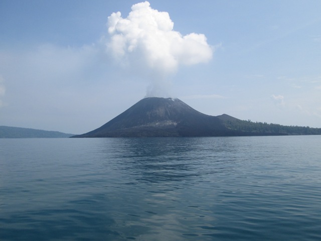 visiting on krakatau April 04. 2014