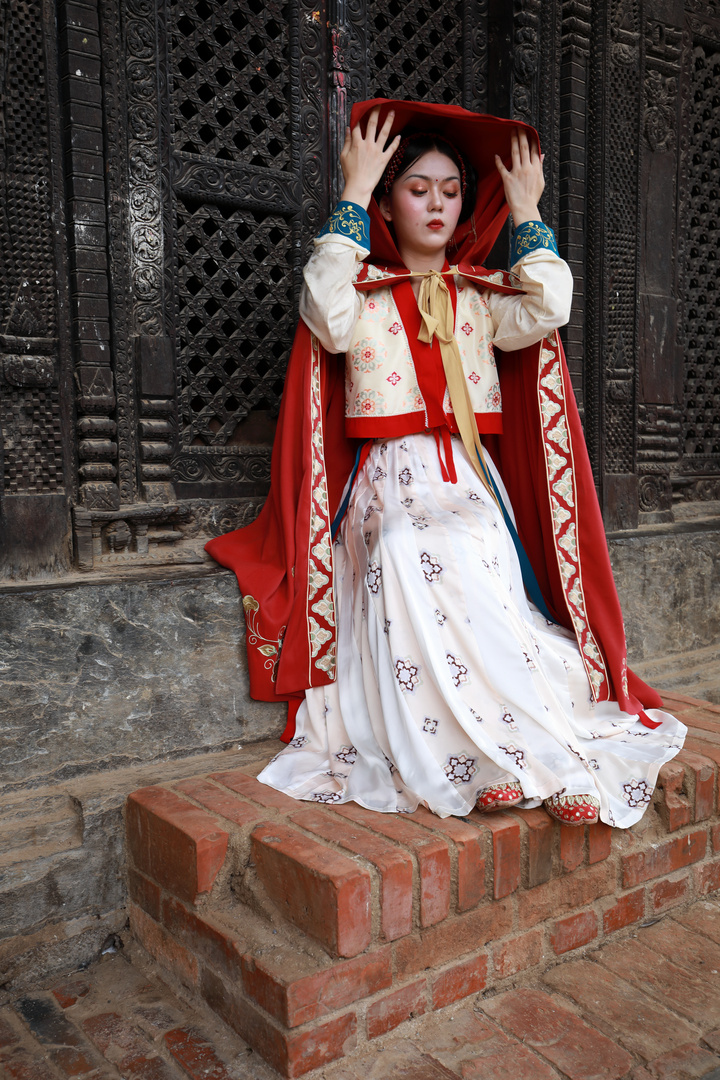 Visitor in Bhaktapur