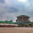 Visitor queue to the mausoleum