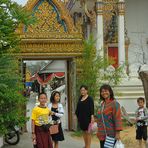 Visitors from Bhutan in Nakhon Chaisri Thailand