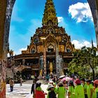 Visitors in Wat Pha Sorn Kaew