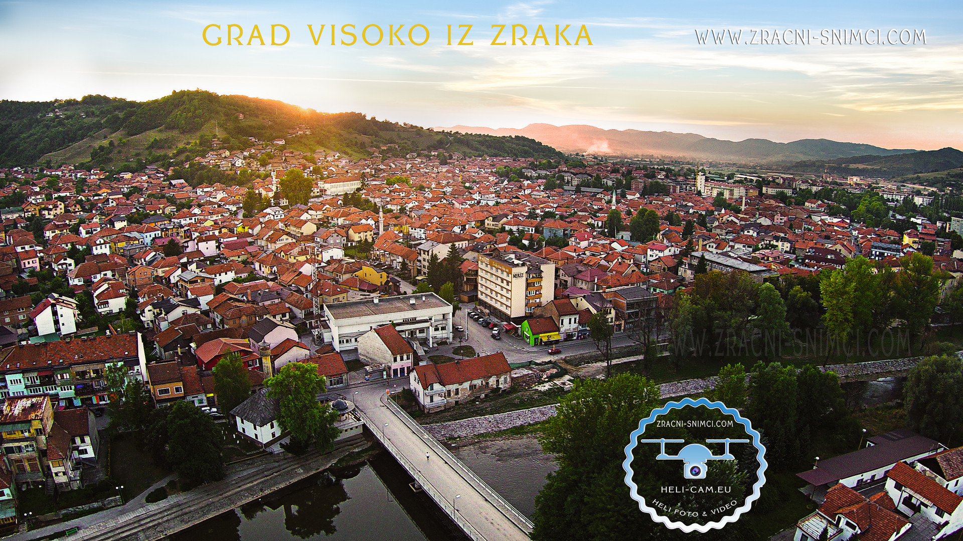 Visoko Bosnien aus der Luft... Stadt der Pyramiden