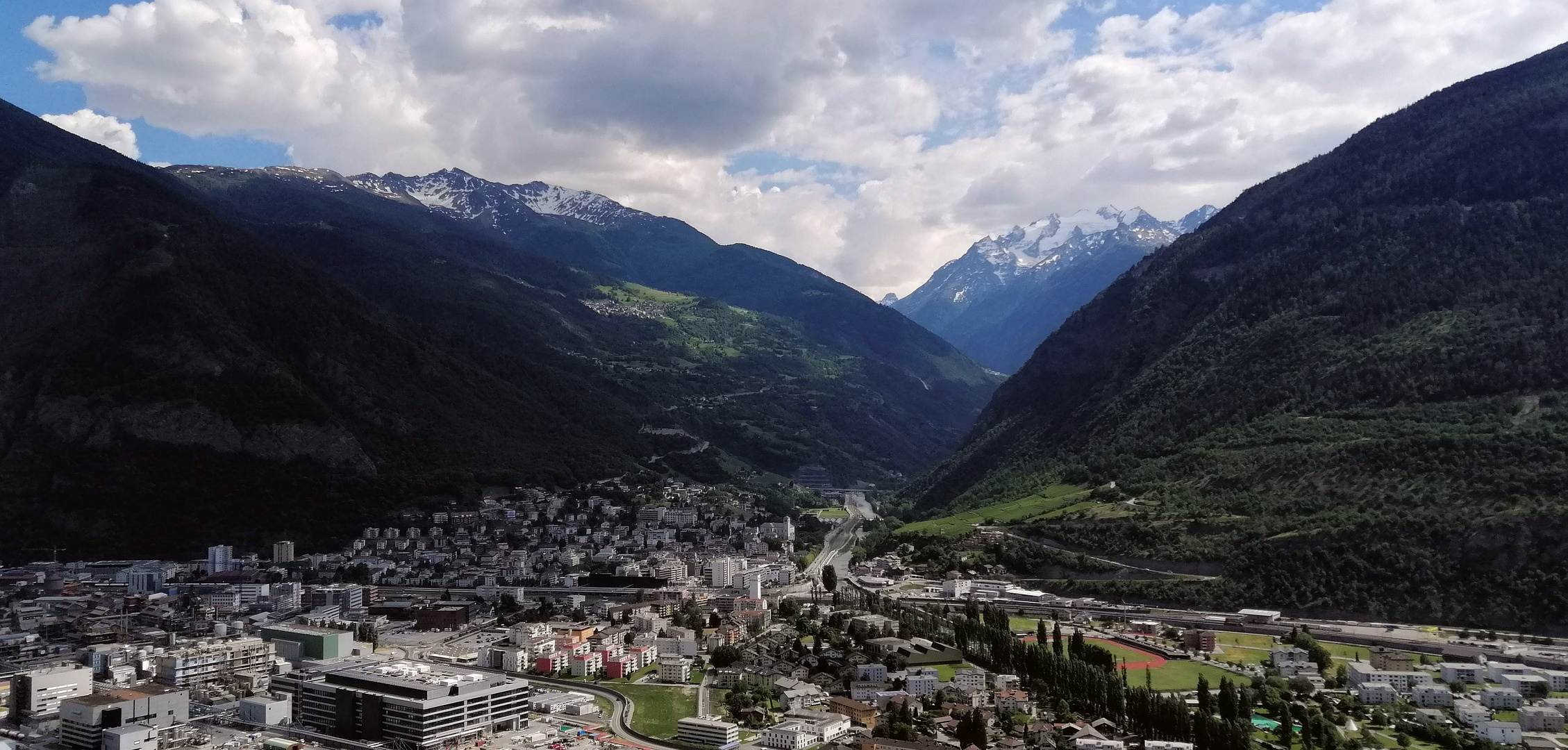 Visp, Stadt im Wallis, Schweiz 