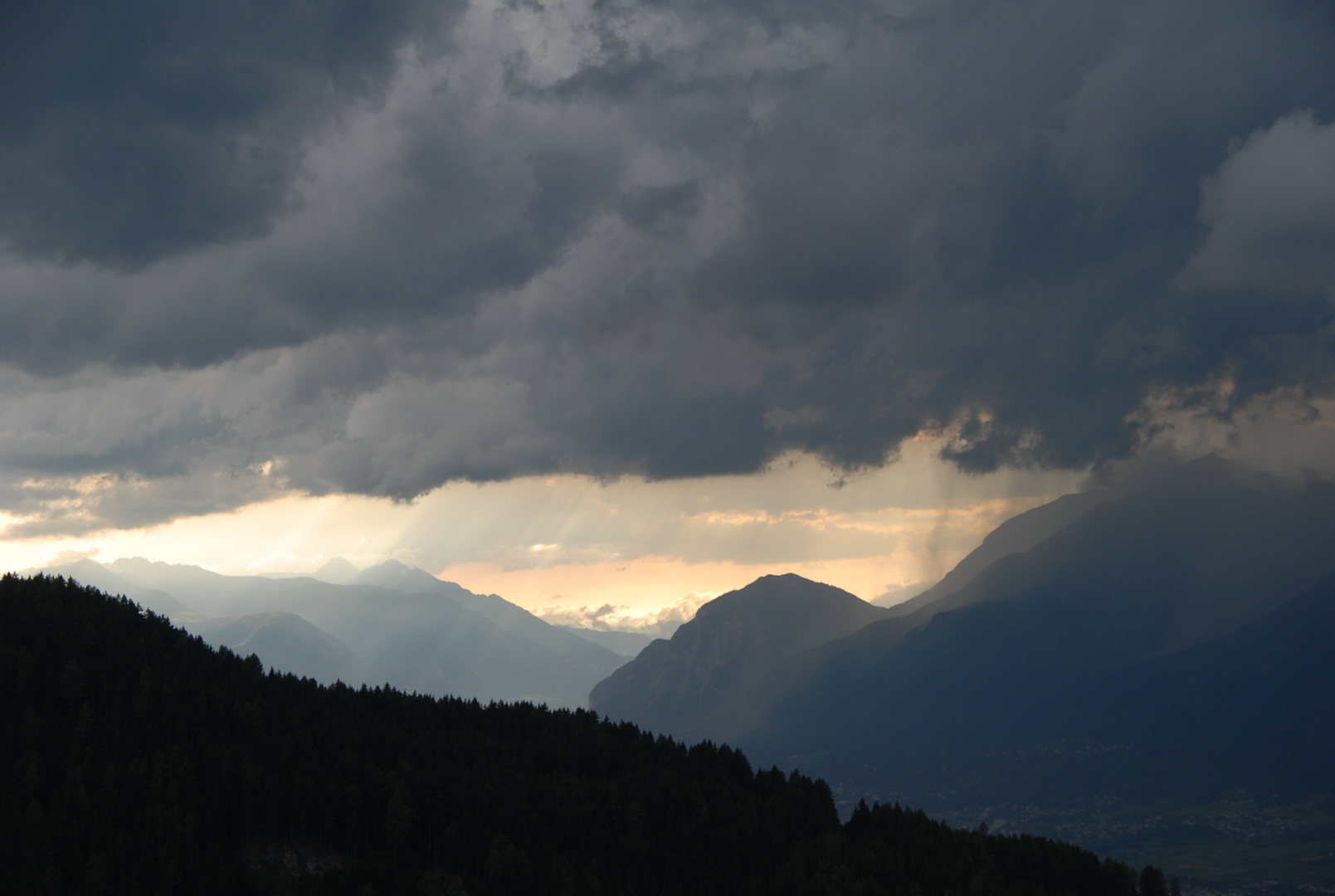 Vista a los Alpes.