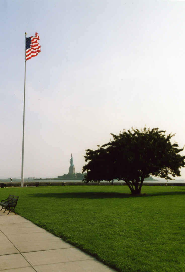 Vista da Ellis Island-New York