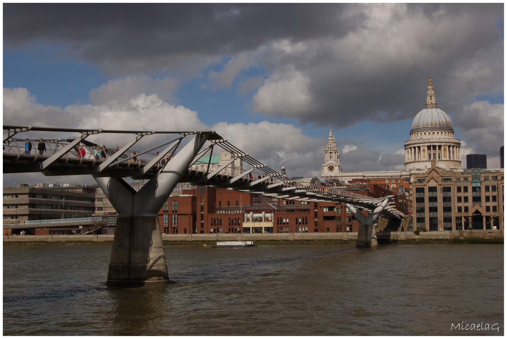 vista dal Millennium Bridge