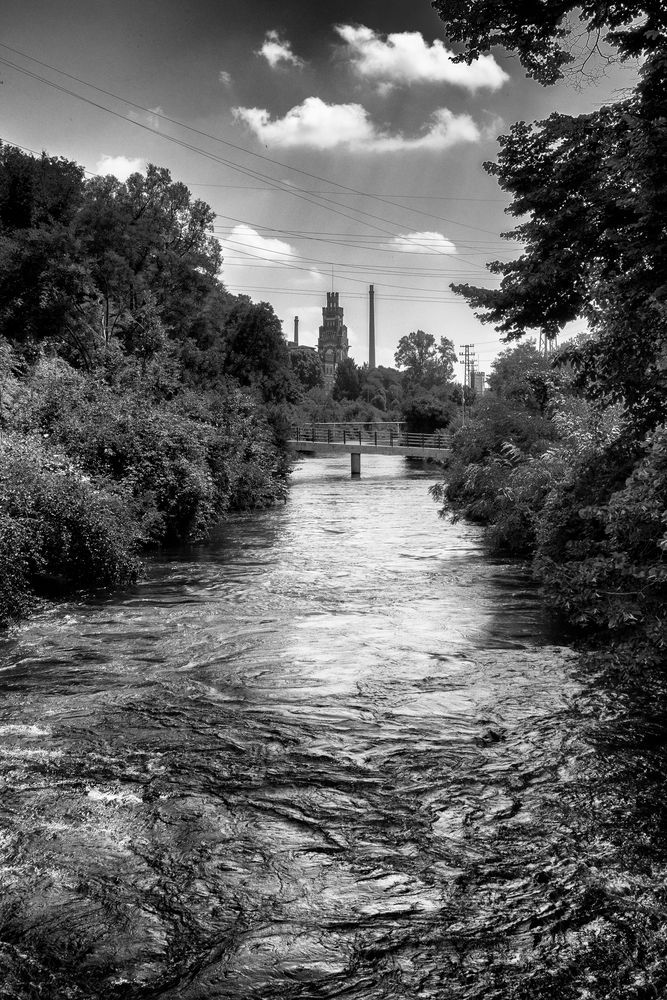 Vista dal ponte della centrale