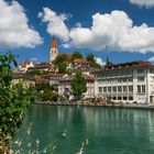 Vista dal ponte di legno Thun....