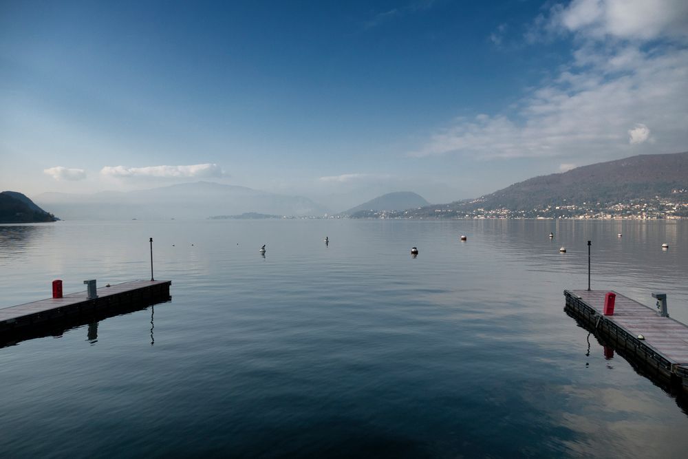 Vista dal porto di Caldè