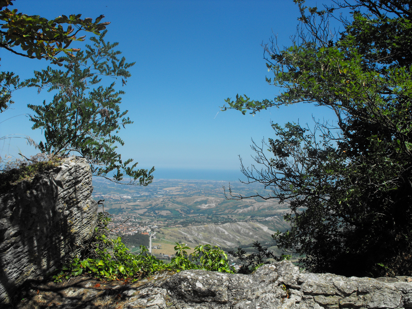 Vista dalla Repubblica di San Marino