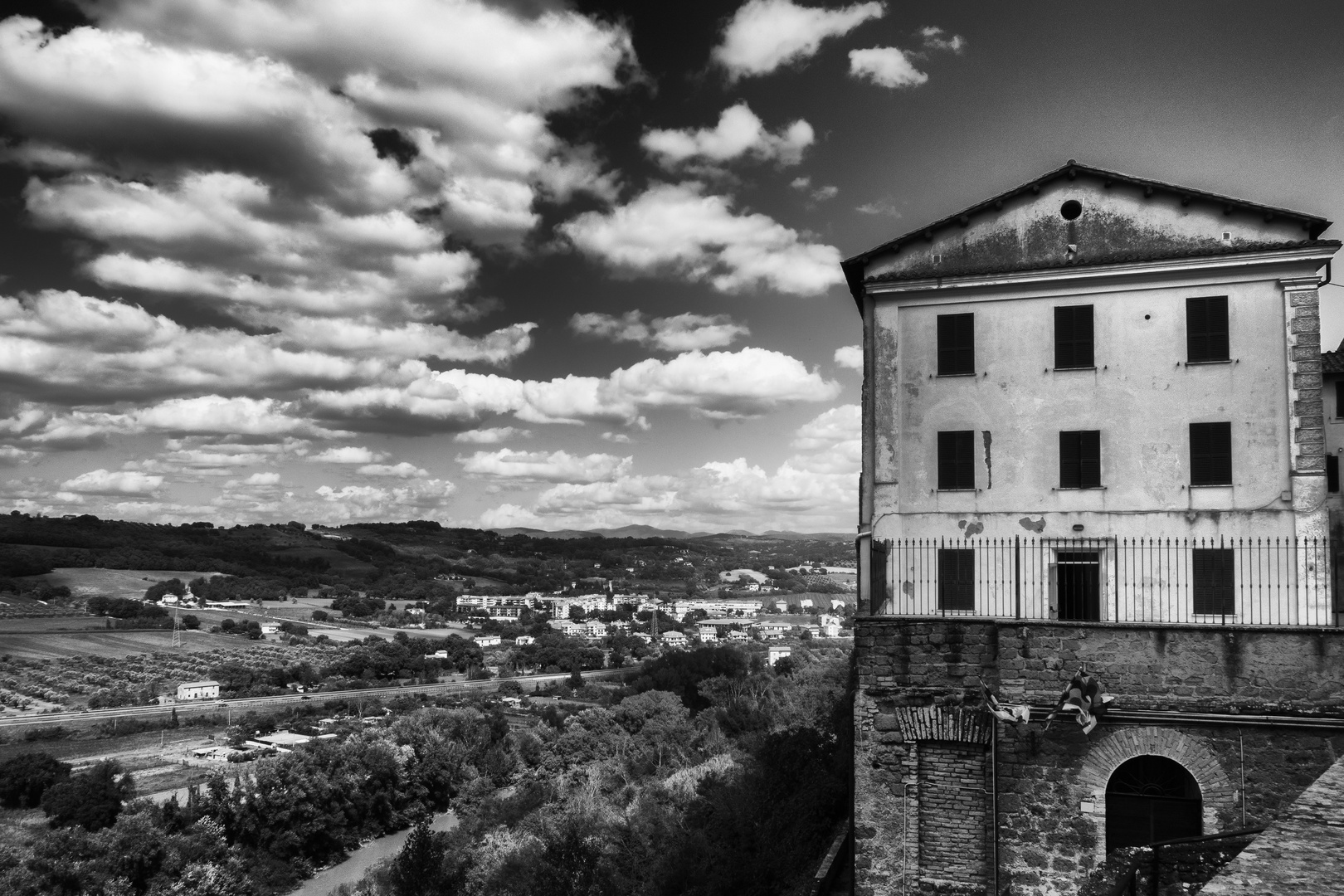 Vista dalla rocca di Orte