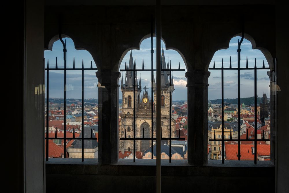 Vista dalla torre del municipio di Praga