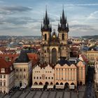 Vista dalla torre del municipio, Praga