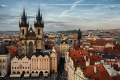 Vista dalla torre del municipio, Praga