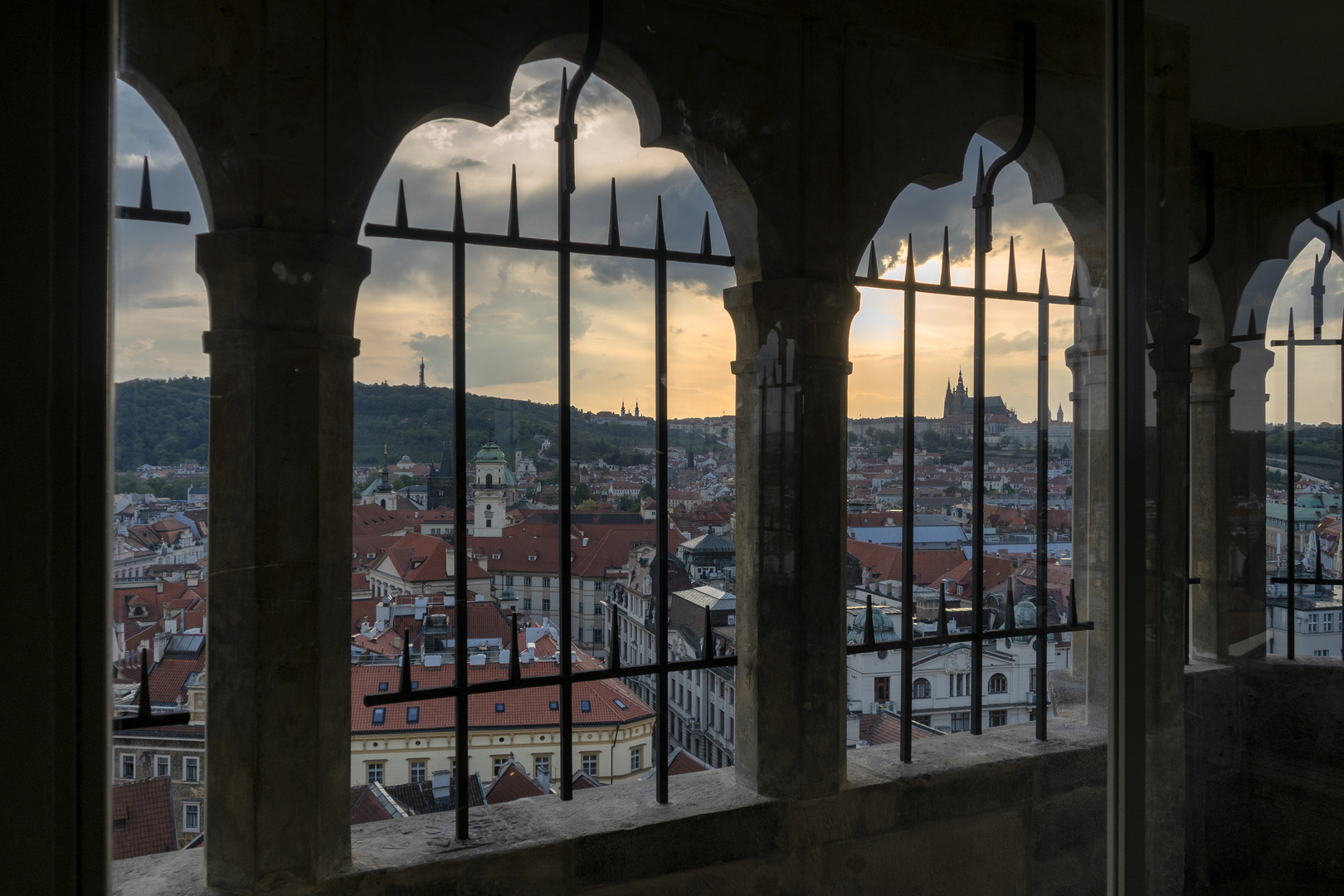 Vista dalla torre del municipio, Praga