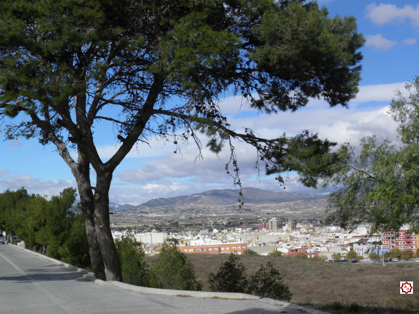 Vista de Aspe desde la ermita de la Santa Cruz Aspe Alicante