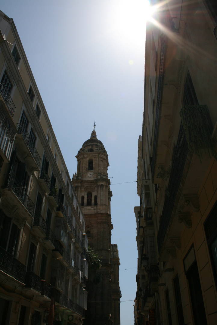 Vista de la catedral de Málaga