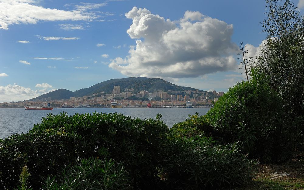 Vista de la ciudad de Ajaccio