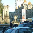 Vista de la Plaza de Cataluña. Barcelona. Enero 2010.