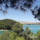 VISTA DE LAGO EN EL CHORRO. MALAGA