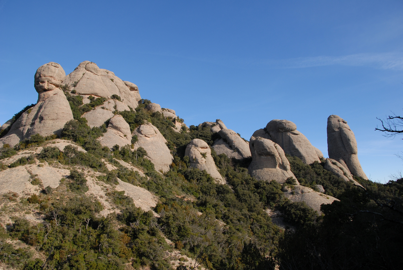 Vista de las montañas de Montserrat -1