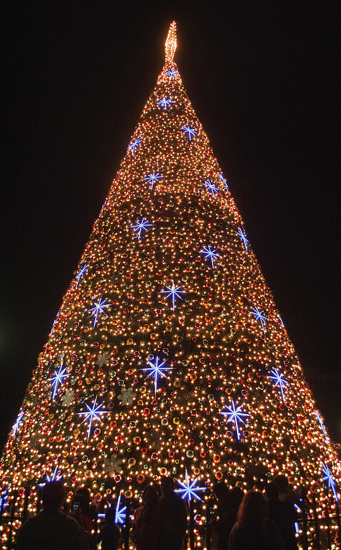 vista del arbol navideño