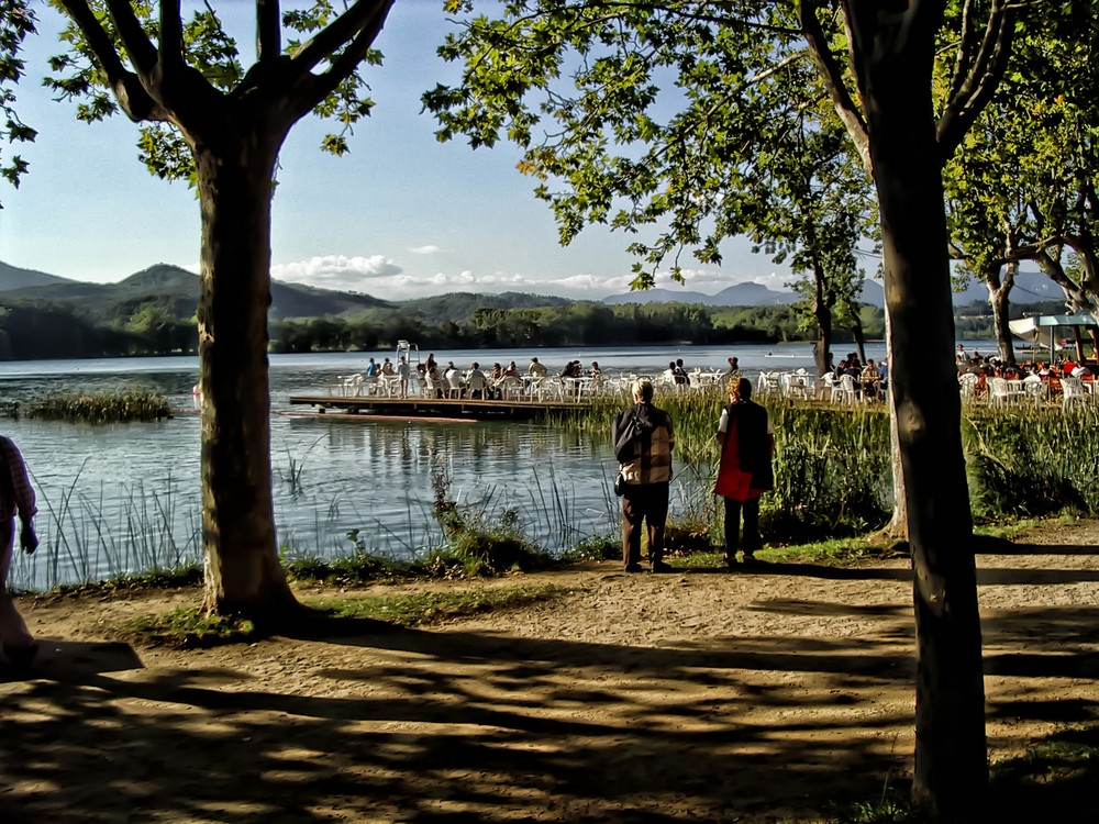 Vista del Lago de Banyoles, Girona.