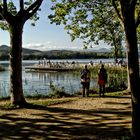 Vista del Lago de Banyoles, Girona.