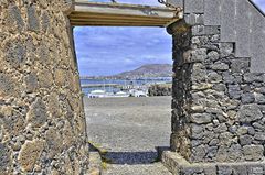 Vista del puerto de Playa Blanca