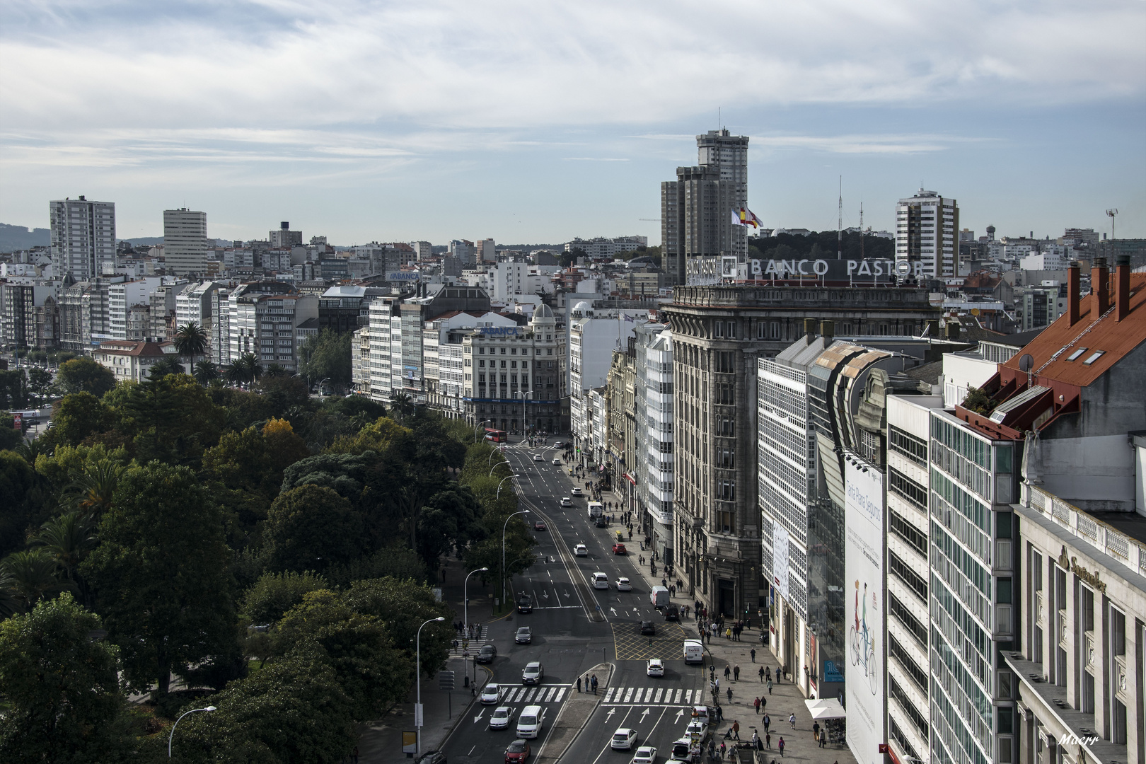 Vista desde la planta nueve.....