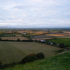 vista desde las ruinas de un castillo en irlanda