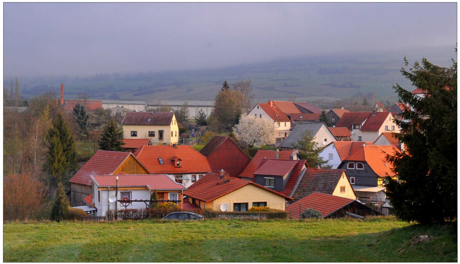 Vista desde mi habitación esta mañana (Blick aus meinem Fenster)