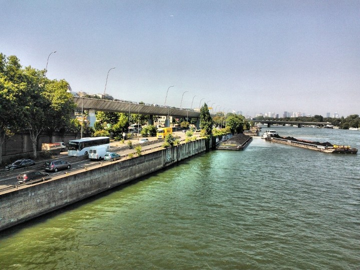 Vista desde puente de Saint - Cloud