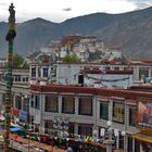 Vista from the Jokhang roof to Potala Palace