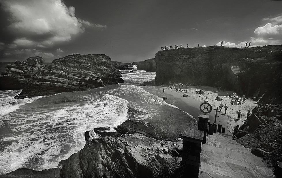 VISTA GENERAL DE LA PLAYA DE LAS CATEDRALES