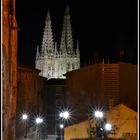 vista nocturna de la Catedral de Burgos