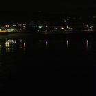 Vista nocturna del puente de A Toxa