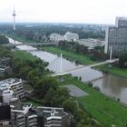 Vista panoramica dal 28 esimo piano, una parte del fiume Neckar