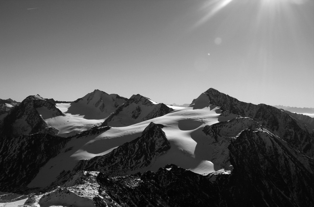 Vista panoramica dal Ghiacciaio in val Senales