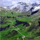 vista panoramica della strada alpina del Grossglockner