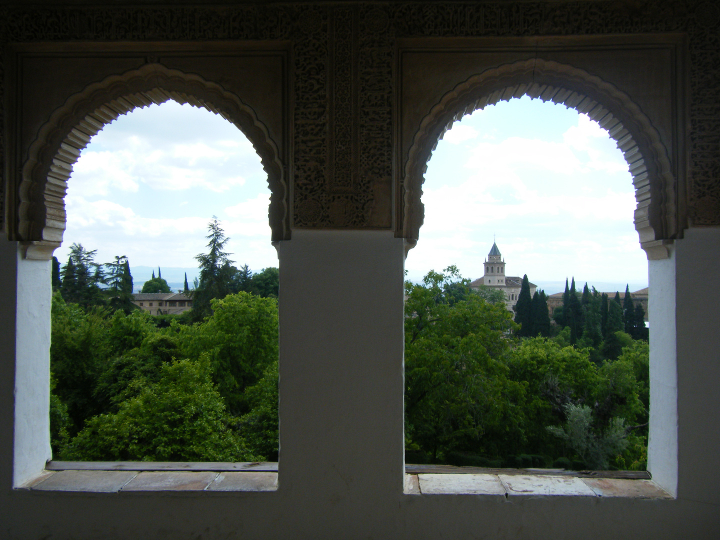 vista panoramica desde los salones reales de la Alhambra