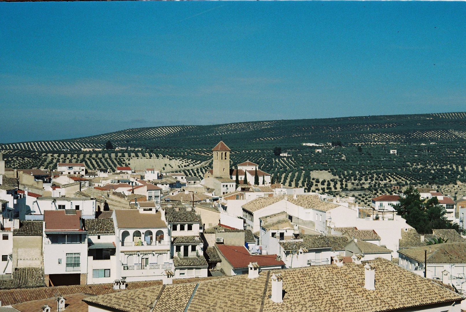 Vista parcial de Quesada y la iglesia al fondo