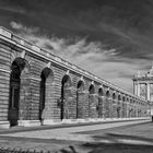 Vista parcial del Palacio Real en Madrid