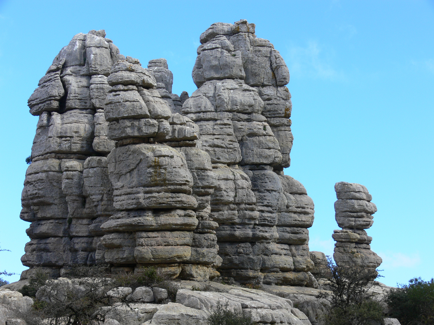 Vista parcial del Torcal de Antequera