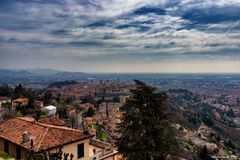Vista su Bergamo alta