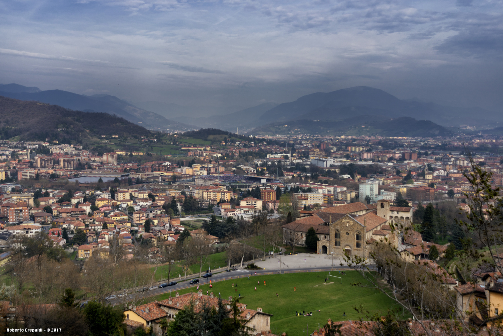 Vista su Bergamo